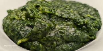 Receita deliciosa de Esparregado de Espinafres
