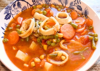 Receita da deliciosa Jardineira de Lulas