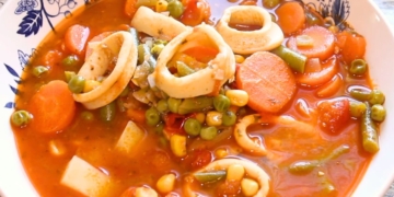 Receita da deliciosa Jardineira de Lulas