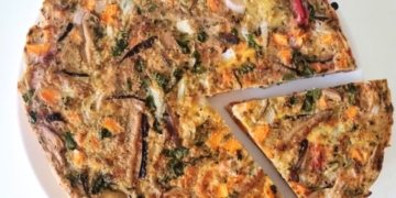 Receita saudável da Quiche de Cogumelos e Cenoura