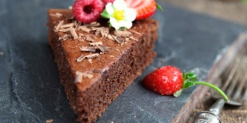 Receita da Tarte de Chocolate Negro com Frutos Secos