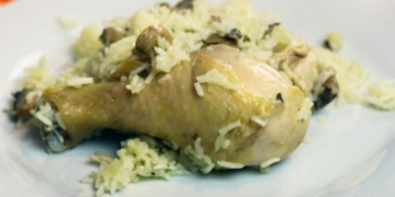 Receita do Arroz de Frango muito prático