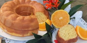Receita do Bolo de Laranja e Leite de Coco