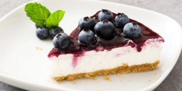 Receita do Cheesecake de Mirtilos