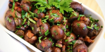 Receita de Cogumelos com Bacon 