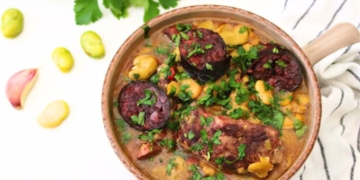 Receita das Favas com Entrecosto e Chouriço