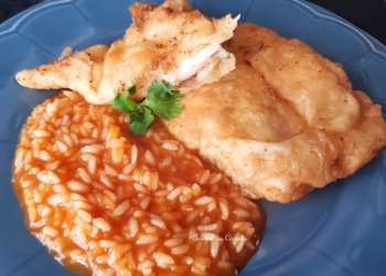 Receita dos Filetes de Peixe-Galo com Arroz de Tomate super cremoso