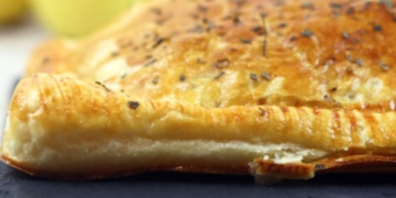 Receita do Folhado de Alheira e Maçã