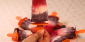 Receita do Gelado de Iogurte e Frutos Vermelhos