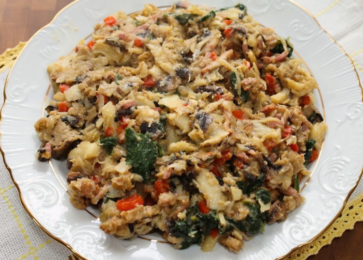 Receita das Migas de Bacalhau