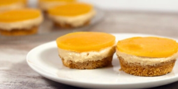 Receita dos Mini Cheesecakes de Manga