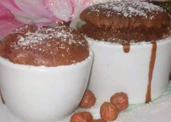Receita do Soufflé de Chocolate com Avelãs 