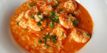 Receita do Arroz de Gambas