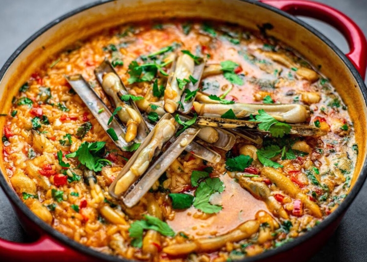 Receita do Arroz de Lingueirão à minha moda