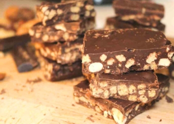 Receita das Barritas de Chocolate e Cereais