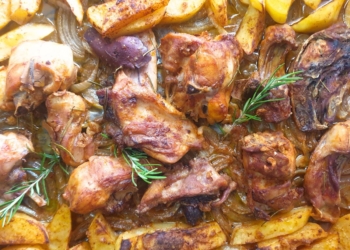 Receita de Coelho Assado no Forno