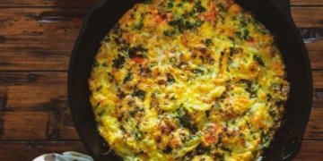 Receita da Frittata de Espinafres e Batata-Doce