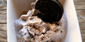 Receita do Gelado de Baunilha e Oreos