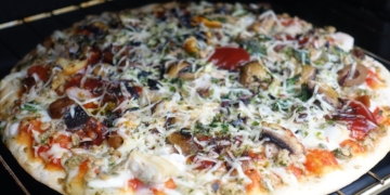 Receita da Pizza Caseira cá de casa