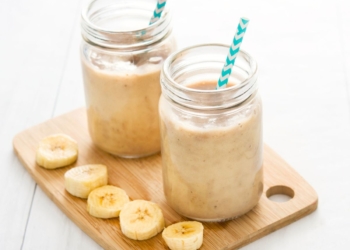 Receita do Smoothie de Pêssego e Banana