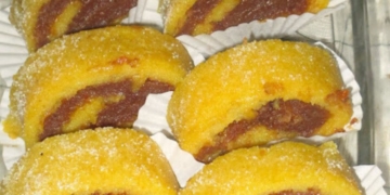 Receita bicolor da Torta de Laranja e Chocolate