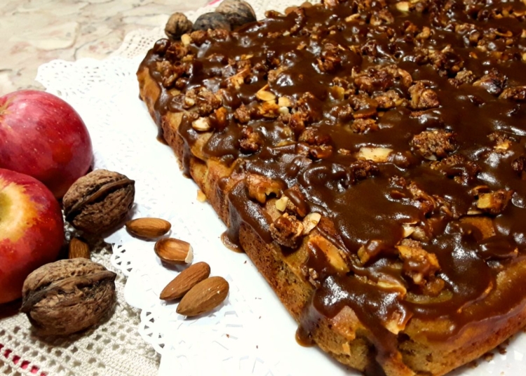 Receita do Bolo de Maçã com Crumble delicioso