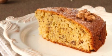 Receita do Bolo de Noz e Maçã ideal para o Outono