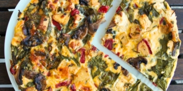 Receita saudável da Quiche de Espinafres e Queijo Feta