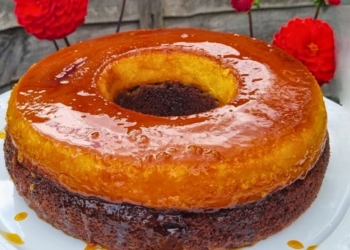 Receita do Bolo Pudim sem leite condensado