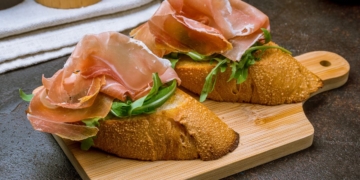 Receita da Bruschetta de Presunto