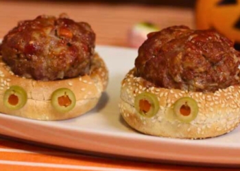 Receita de Cérebros de Almôndega para o Halloween