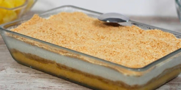 Receita do Doce de Gelatina de Ananás e Natas