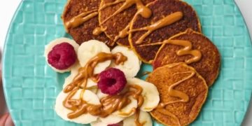 Receita das Panquecas de Cenoura e Banana