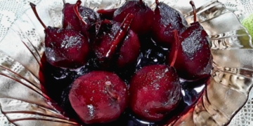 Receita das Peras Bêbadas