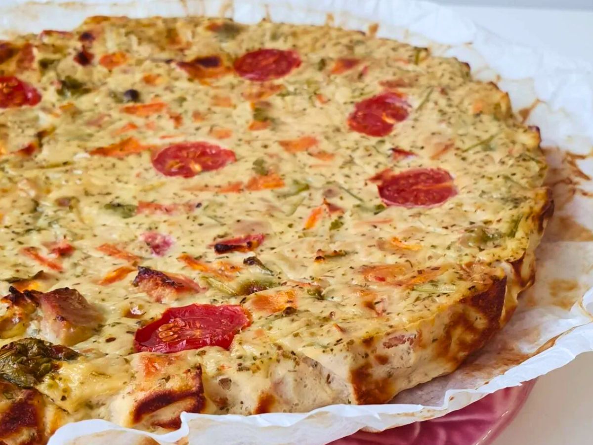Receita da Quiche de Atum sem massa Receitas de Culinária TV