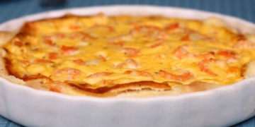 Receita da Quiche de Camarão e Delícias do Mar