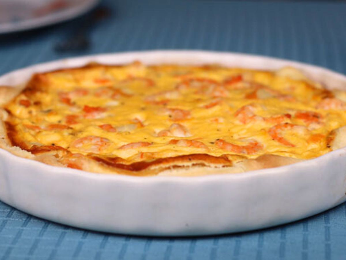 Receita da Quiche de Camarão e Delícias do Mar