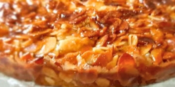 Receita da melhor Tarte de Amêndoa caramelizada