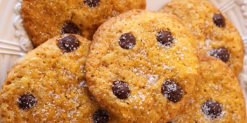 Receita de Biscoitos de Abóbora com Pepitas de Chocolate