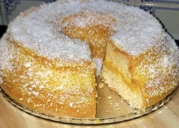 Receita de Bolo Colchão de Noiva bem fofo