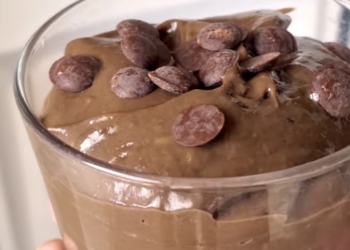 Receita de Mousse saudável de Cacau e Abacate