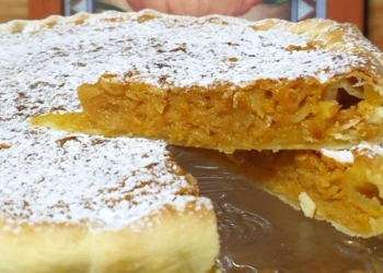 Receita de Tarte de Abóbora e Amêndoa Laminada