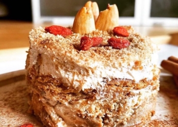 Receita de Bolo de Bolacha 100% vegetal