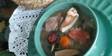 Receita de Sopa com carne e enchidos
