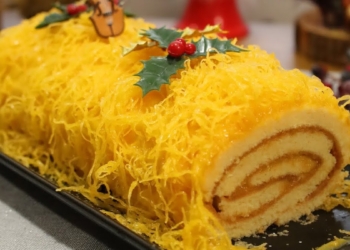 Receita de Torta com doce de ovos