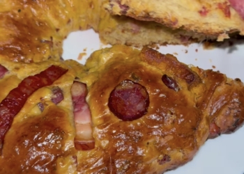 Receita de Bolo Rei de Enchidos