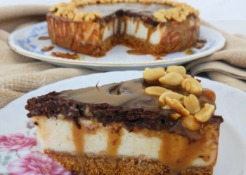Receita especial de Cheesecake de Snickers