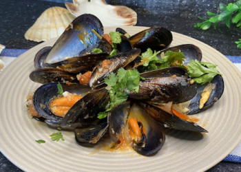 Receita de mexilhão à portuguesa