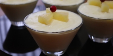 Receita de Mousse de Ananás sem açúcar