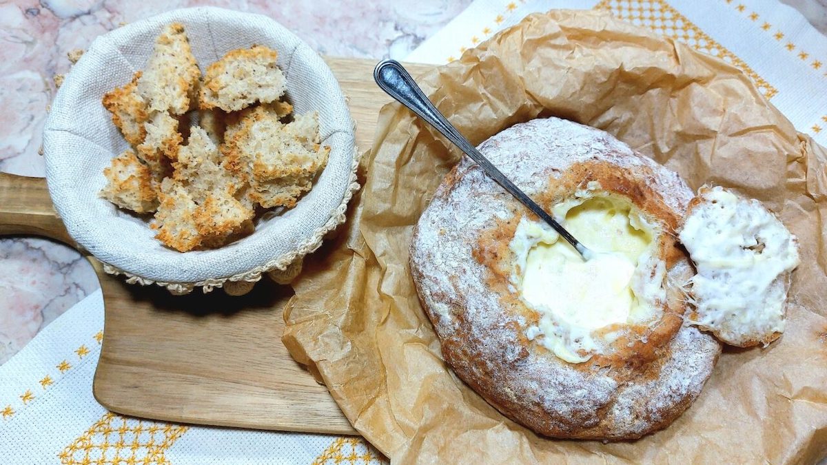 Receita de Pão Caseiro recheado